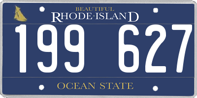 RI license plate 199627