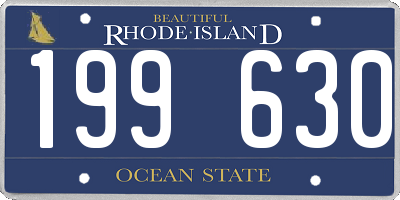 RI license plate 199630