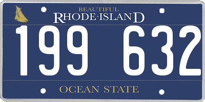 RI license plate 199632