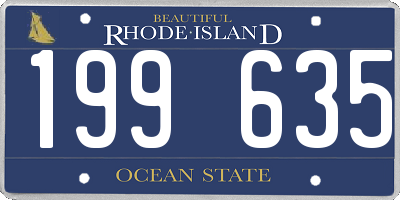 RI license plate 199635
