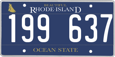 RI license plate 199637