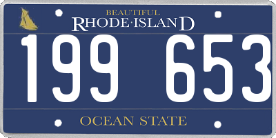 RI license plate 199653