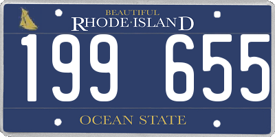 RI license plate 199655