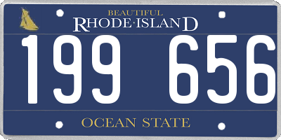 RI license plate 199656