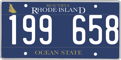 RI license plate 199658