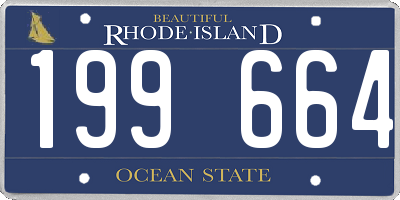RI license plate 199664