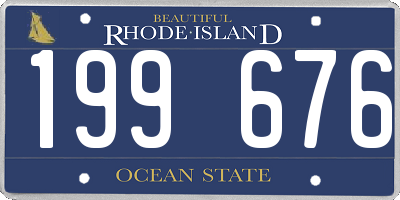 RI license plate 199676
