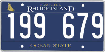 RI license plate 199679
