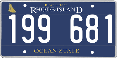 RI license plate 199681