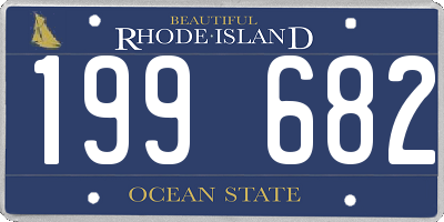 RI license plate 199682