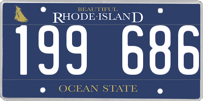 RI license plate 199686