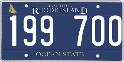 RI license plate 199700