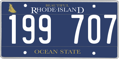 RI license plate 199707