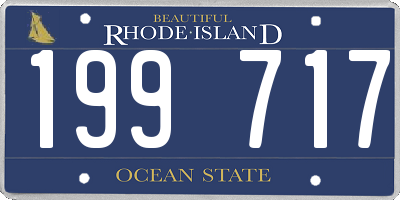 RI license plate 199717