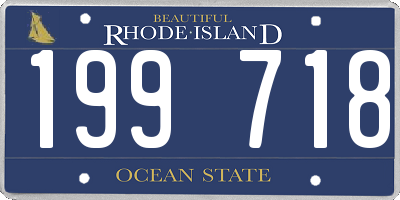 RI license plate 199718