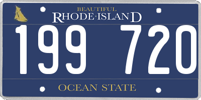 RI license plate 199720