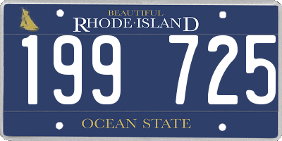 RI license plate 199725
