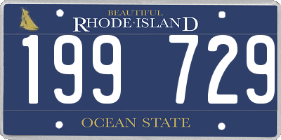 RI license plate 199729