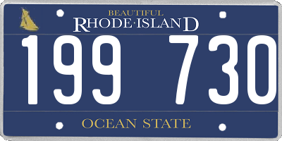 RI license plate 199730