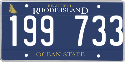 RI license plate 199733