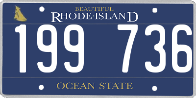 RI license plate 199736