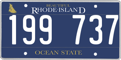 RI license plate 199737