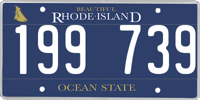 RI license plate 199739