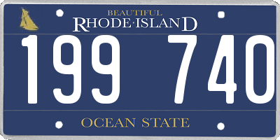 RI license plate 199740