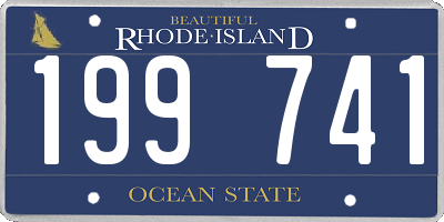 RI license plate 199741