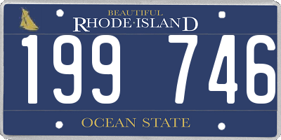 RI license plate 199746