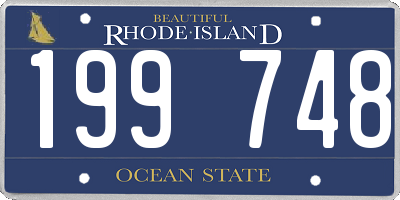 RI license plate 199748