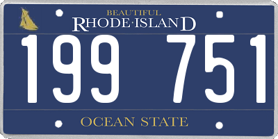 RI license plate 199751
