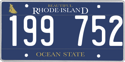 RI license plate 199752