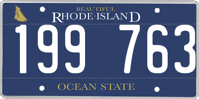 RI license plate 199763