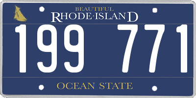 RI license plate 199771