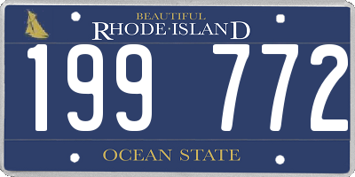 RI license plate 199772