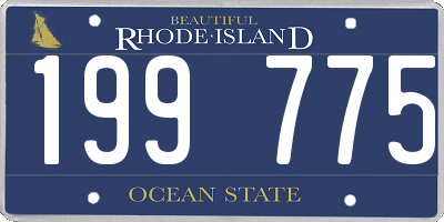 RI license plate 199775