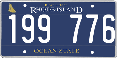RI license plate 199776