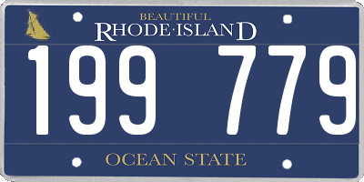 RI license plate 199779