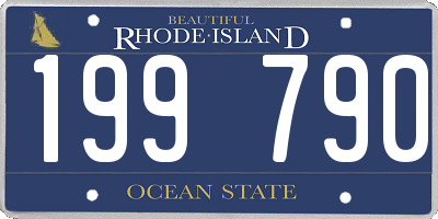 RI license plate 199790
