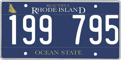 RI license plate 199795