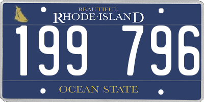 RI license plate 199796