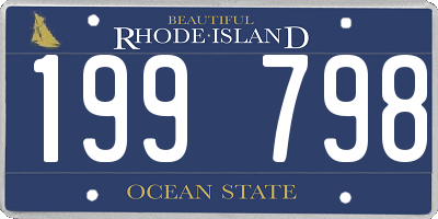 RI license plate 199798