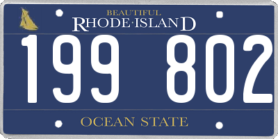 RI license plate 199802