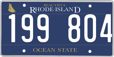 RI license plate 199804