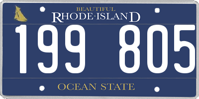RI license plate 199805