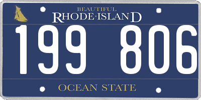 RI license plate 199806