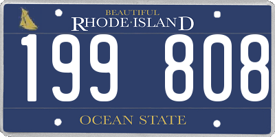 RI license plate 199808