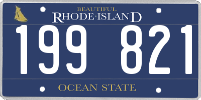 RI license plate 199821