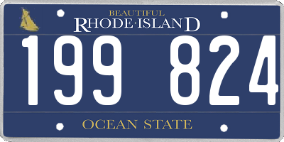 RI license plate 199824